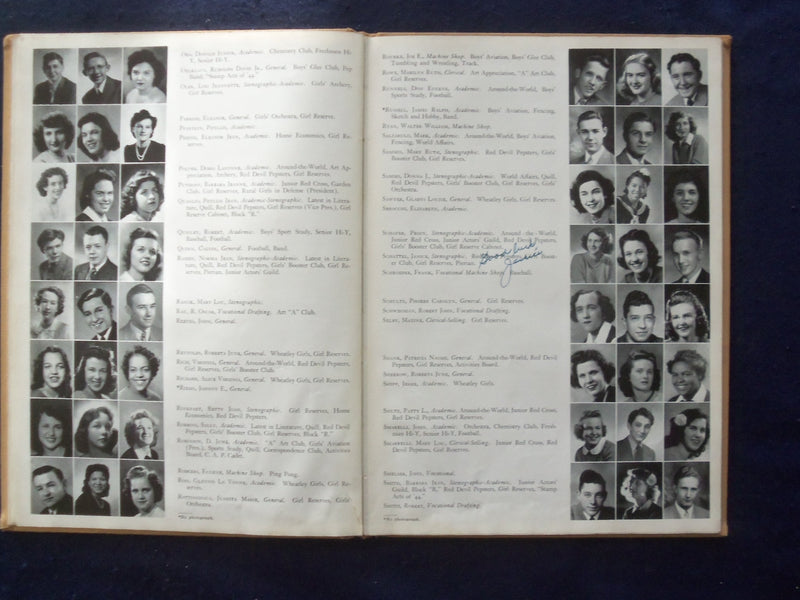 1944 PIERIAN RICHMOND HIGH SCHOOL YEARBOOK - RICHMOND, INDIANA - YB 1926K