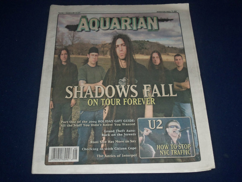 2004 DECEMBER 1-8 AQUARIAN WEEKLY NEWSPAPER - SHADOWS FALL COVER - J 1099