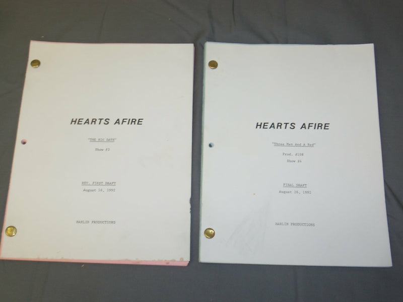 1992 HEARTS AFIRE TELEVISION SCRIPTS - LOT OF 2 - O 3105