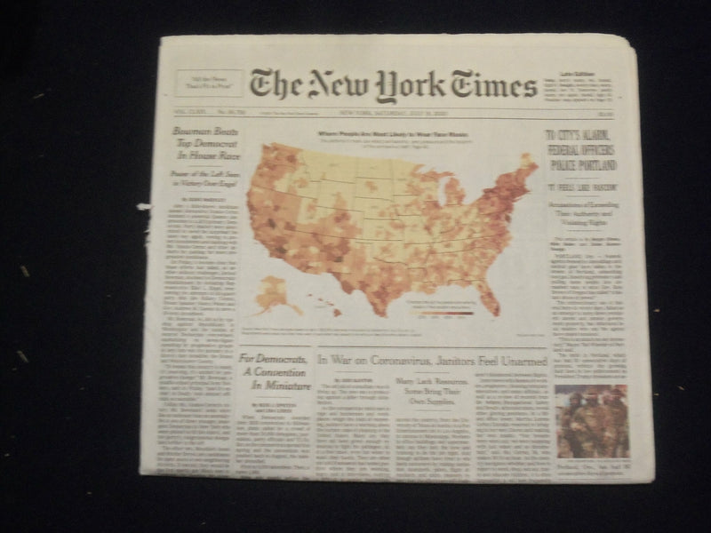 2020 JULY 18 NEW YORK TIMES - TO CITY'S ALARM, FEDERAL OFFICERS POLICE PORTLAND