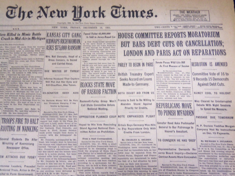 1931 DEC 18 NEW YORK TIMES - DIAMOND ACQUILTED BY JURY AT TROY - NT 2198