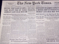 1941 NOVEMBER 22 NEW YORK TIMES - BRITISH TRAP NAZIS IN LIBYA - NT 1129