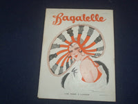 1931 AUGUST 27 BAGATELLE MAGAZINE - FRENCH - ST 5347U