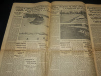 1936 MAR 25 NEW HAMPSHIRE SENTINEL NEWSPAPER TRAFFIC SUSPENDED BIG ARC- NP 4251Q