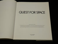 1987 QUEST FOR SPACE HARDCOVER BOOK BY AMEDEO GIGLI - GREAT PHOTOS - I 1914