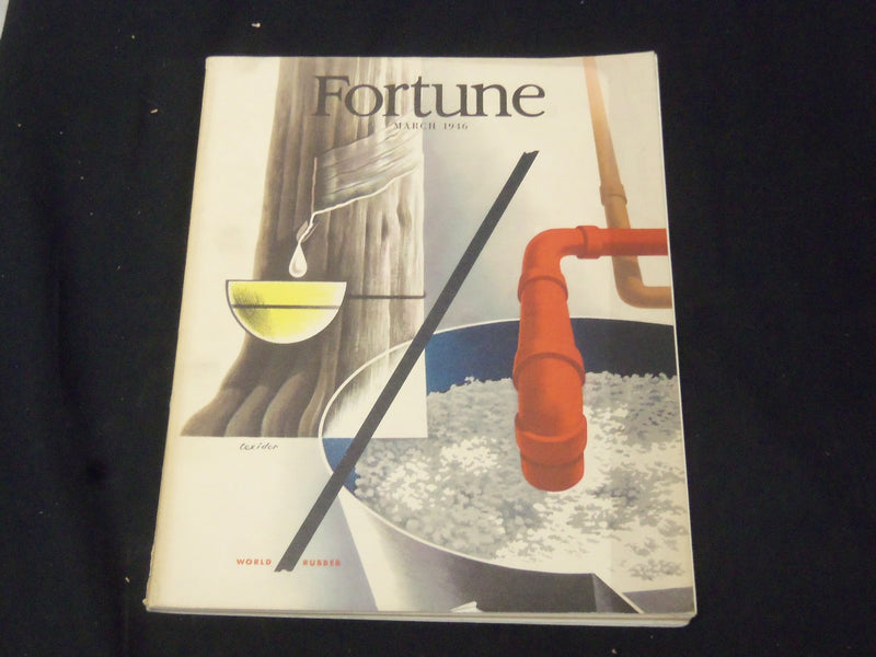 1946 MARCH FORTUNE MAGAZINE - GREAT COVER & ADS - F 406