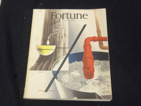 1946 MARCH FORTUNE MAGAZINE - GREAT COVER & ADS - F 406