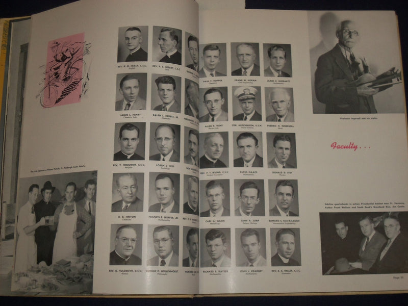 1947 THE DOME UNIVERSITY OF NOTRE DAME YEARBOOK - JOHNNY LUJACK - LEAHY - YB 50