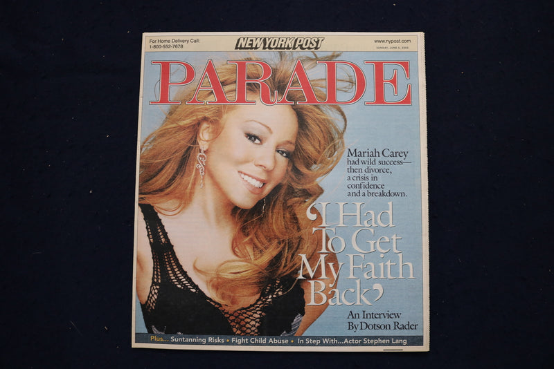 2005 JUNE 5 PARADE MAGAZINE - MARIAH CAREY COVER - E 18340