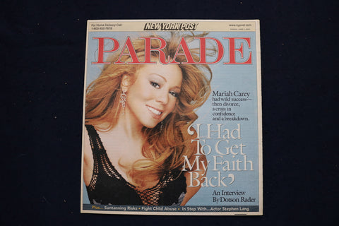 2005 JUNE 5 PARADE MAGAZINE - MARIAH CAREY COVER - E 18340