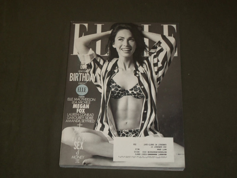 2010 OCTOBER ELLE MAGAZINE - MEGAN FOX COVER - B 1864