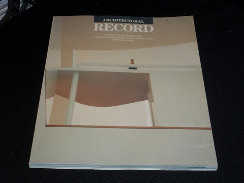 1984 NOVEMBER ARCHITECTURAL RECORD MAGAZINE - PERFORMING ARTS COVER - E 1011