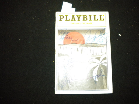 1985 HURLYBURLY PLAYBILL - 5 SIGNATURES - DANNY AIELLO - FRANK LANGELLA - J 8237