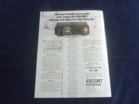 1986 AUGUST 29-31 ESCORT RADAR WARNING 200 RACING PROGRAM - CART INDY - SP 3929L