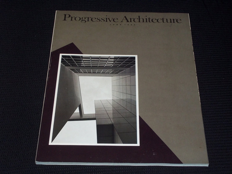 1985 JUNE PROGRESSIVE ARCHITECTURE MAGAZINE - MEIER MUSEUM COVER - E 4082