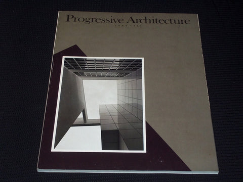 1985 JUNE PROGRESSIVE ARCHITECTURE MAGAZINE - MEIER MUSEUM COVER - E 4082