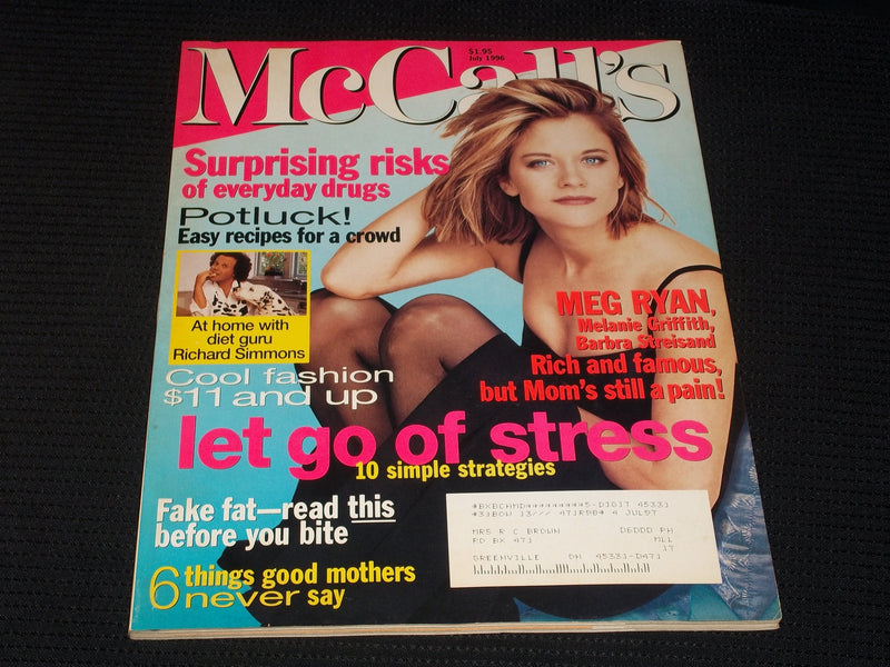 1996 JULY MCCALL'S MAGAZINE - MEG RYAN FRONT COVER - E 561