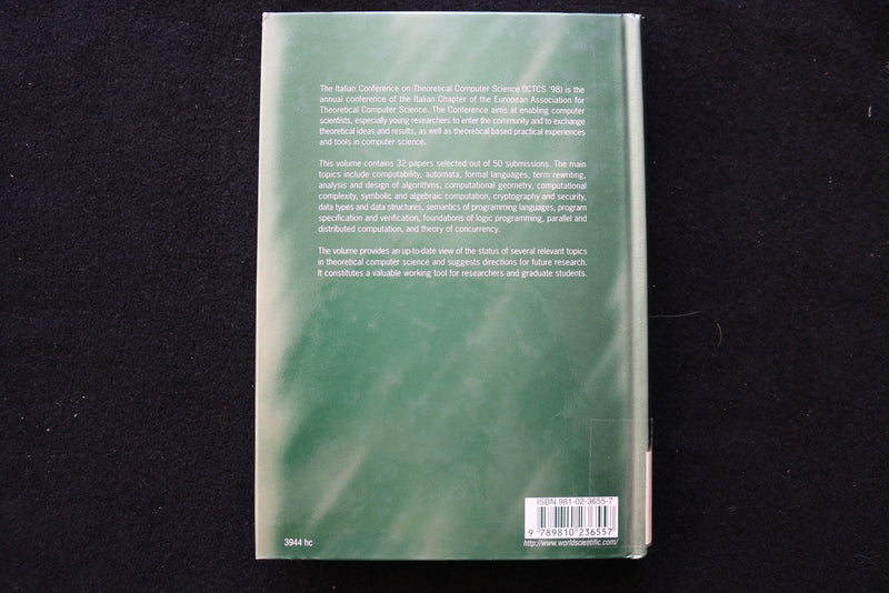 1998 THEORETICAL COMPUTER SCIENCE HARDCOVER BOOK BY PIERPAOLO DEGANO - KD 9732