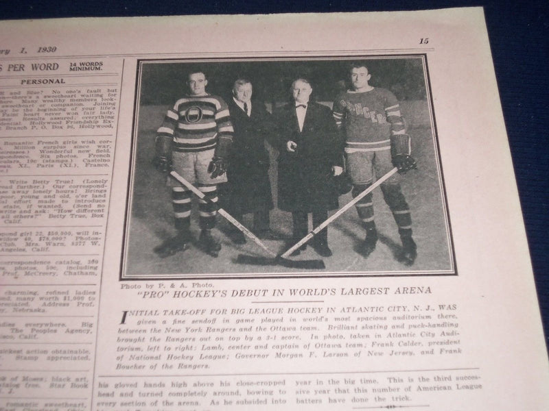 1931 FEB 1 NATIONAL POLICE GAZETTE - LOMSKI & ROSENBLOOM FIGHT - HART - SP 3052