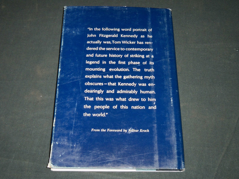 1964 KENNEDY WITHOUT TEARS HARDCOVER BOOK INSCRIBED BY TOM WICKER - D 522