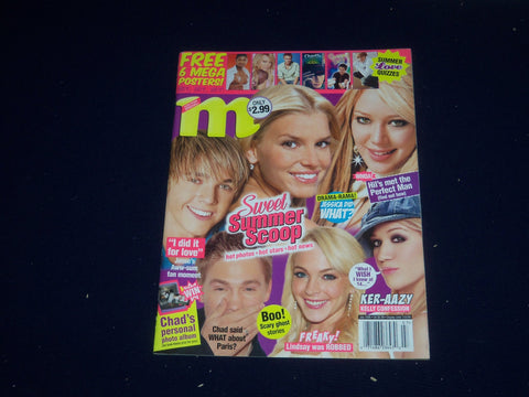 2005 JULY M-TEEN MAGAZINE - JESSICA SIMPSON, LINDSAY LOHAN COVER - SP 3923