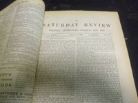 1887 SATURDAY REVIEW 2 BOUND VOLUMES - COMPLETE YR- PUBLISHED IN LONDON - R 1098