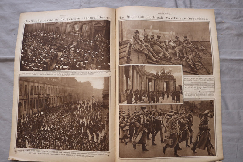 1919 FEB 20 MID-WEEK PICTORIAL MAGAZINE SECTION - THE ARGONNE BATTLE - NP 9251