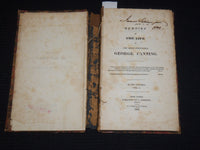1830 MEMOIRS OF THE LIFE OF GEORGE CANNING VOLUME 1 & 2 - KD 703S