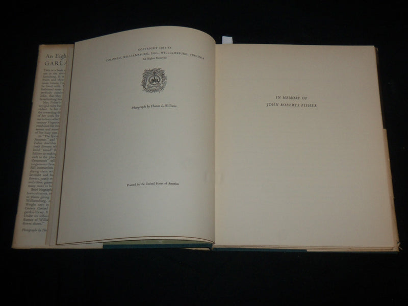 1951 AN EIGHTEENTH CENTURY GARLAND HARDCOVER BOOK BY LOUISE FISHER - KD 6775
