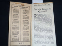 1907 GREAT EASTERN FERTILIZER CO. CATALOG - RUTLAND VERMONT - J 8821