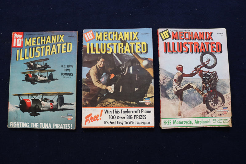 1941 MECHANIX ILLUSTRATED MAGAZINE - LOT OF 11 - O 3316