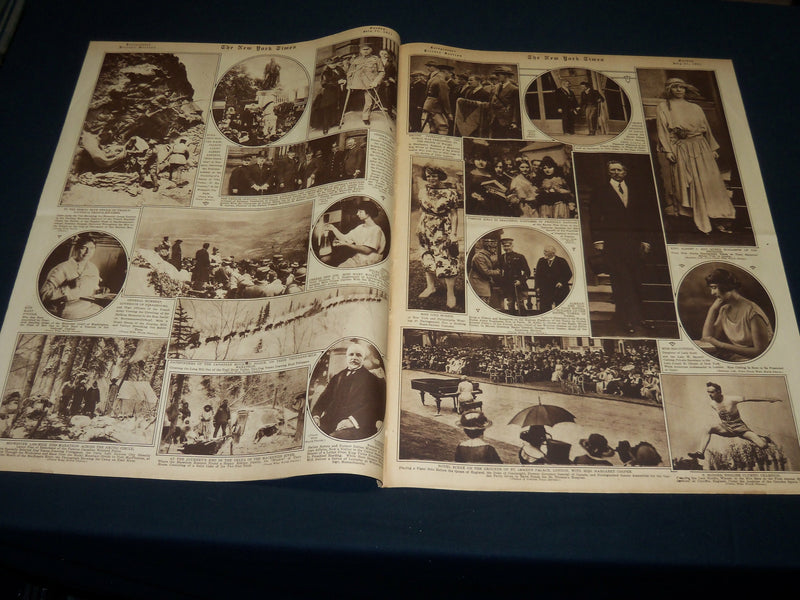 1921 JULY 24 NEW YORK TIMES PICTURE SECTION NO. 4 & 5 - YACHT ACUSHLA - NT 8940