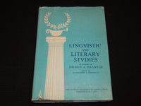 1964 LINGVISTIC AND LITERARY STUDIES BOOK BY HELMUT A. HATZFELD - KD 7763