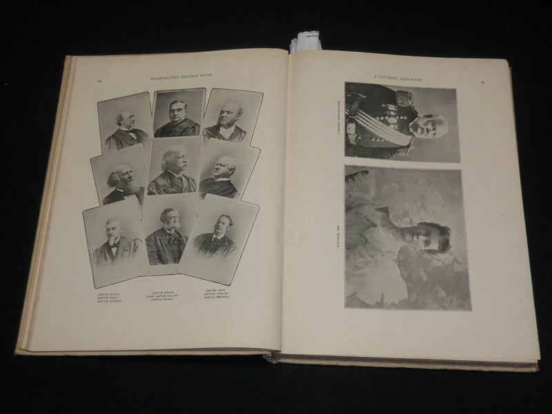 1895 THE WASHINGTON SKETCH BOOK BY IDA HINMAN - GREAT PHOTOS - I 1989