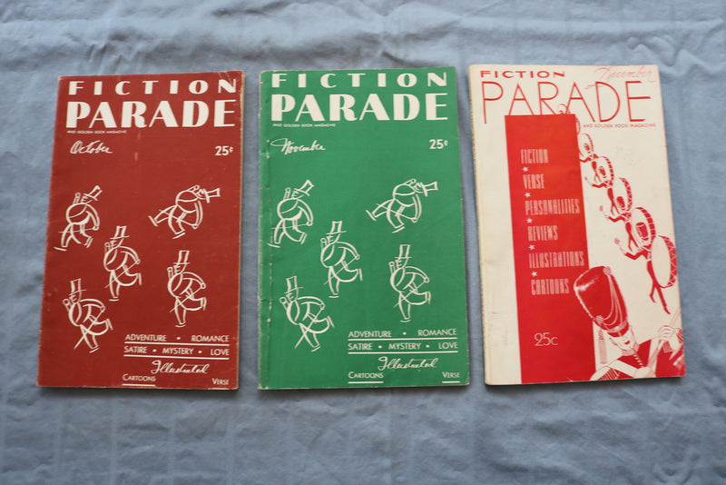 1937 FICTION PARADE AND GOLDEN BOOK MAGAZINE - LOT OF 12 - COMPLETE YEAR- O 3332