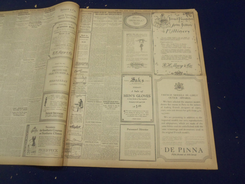 1922 FEBRUARY 27 NEW YORK TIMES - LONDON FILLING UP FOR WEDDING SHOW - NT 9018
