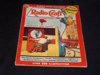 1936 AUGUST RADIO-CRAFT MAGAZINE VERY NICE COVERS & ADS - E 405