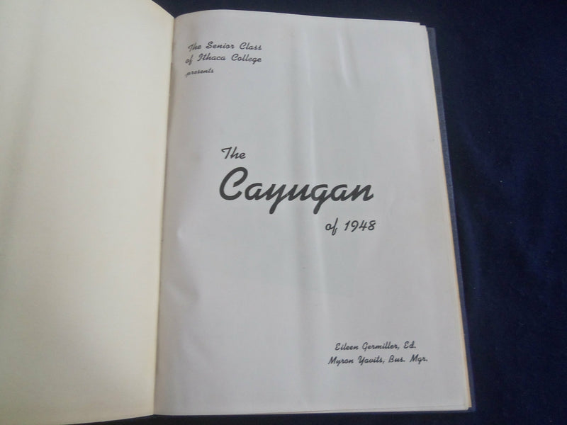 1948 CAYUGAN ITHACA COLLEGE YEARBOOK - ITHACA, NEW YORK - YB 2772