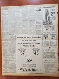 1921 JANUARY 21 NEW YORK TIMES NEWSPAPER- DRY ENFORCEMENT UP TO POLICE - NT 8106