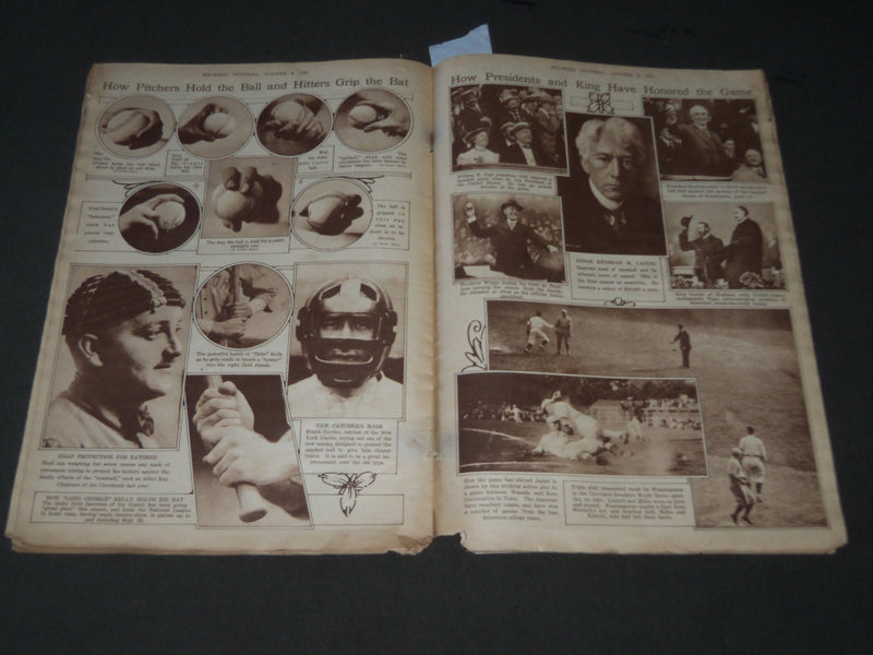 1921 OCTOBER 6 MID-WEEK PICTORIAL MAGAZINE SECTION - BASEBALL NUMBER - J 3253