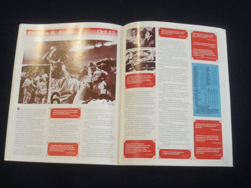 1980 THE WORLD CHAMPION PHILADELPHIA PHILLIES MAGAZINE - ST 6926
