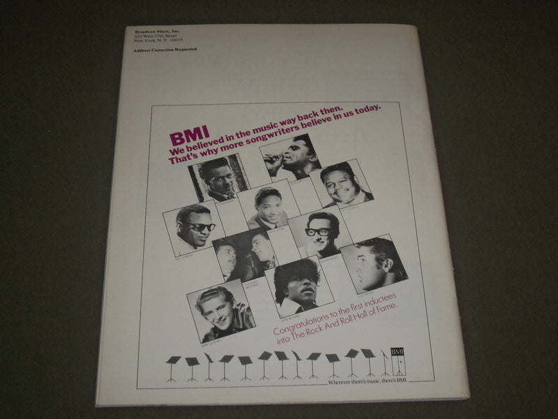 1986 BMI MANY WORLDS OF MUSIC MAGAZINE ISSUE NUMBER 1 - HALL OF FAMERS - SP 6065