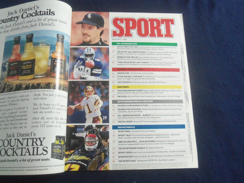 1992 AUGUST SPORT MAGAZINE - NFL '92 - SP 6481R
