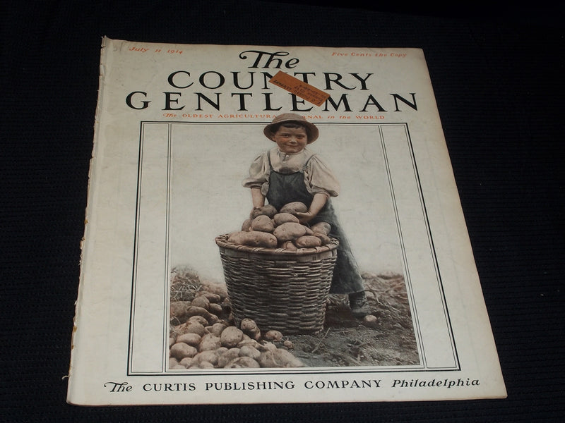 1914 JULY 11 THE COUNTRY GENTLEMAN MAGAZINE ILLUSTRATED COVER ART - E 2909
