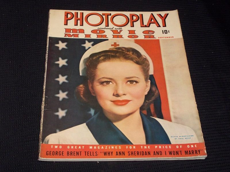 1941 SEPTEMBER PHOTOPLAY & MOVIE MIRROR MAGAZINE - OLIVIA DE HAVILLAND - E 1850