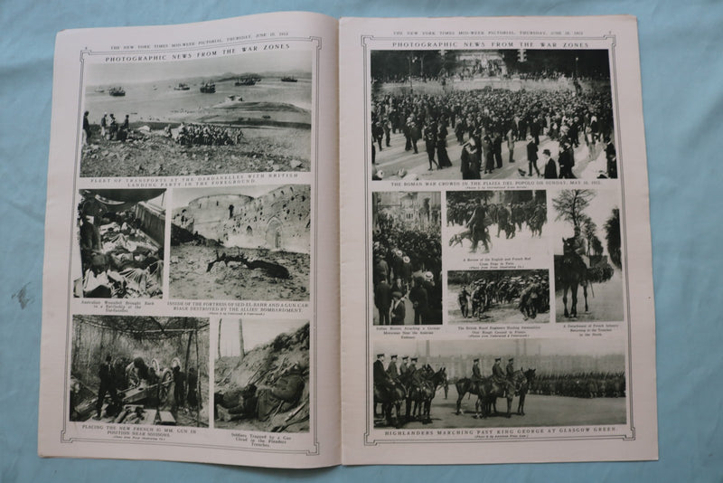 1915 JUNE 10 NEW YORK TIMES MID-WEEK PICTORIAL - DESTITUTE MEXICAN - NP 9140
