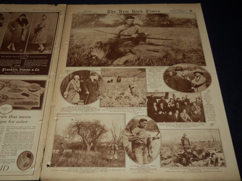 1925 NOVEMBER 8 NEW YORK TIMES PICTURE SECTION - SARGENT'S MURALS - NT 9489