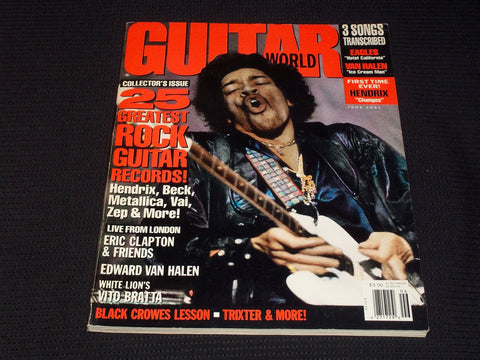 1991 JUNE GUITAR WORLD MAGAZINE - JIMI HENDRIX FRONT COVER - E 7171