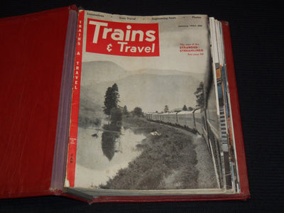 1953 TRAINS MAGAZINES BOUND VOLUME LOT OF 10 ISSUES - NICE COVERS - KD 2133B