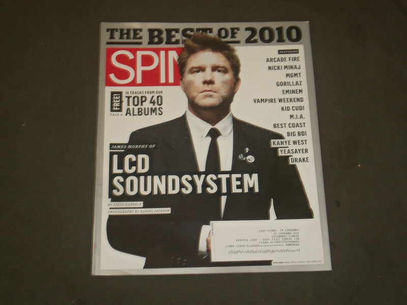2011 JANUARY/FEBRUARY SPIN MAGAZINE - JAMES MURPHY COVER - GREAT PHOTOS - B 2101
